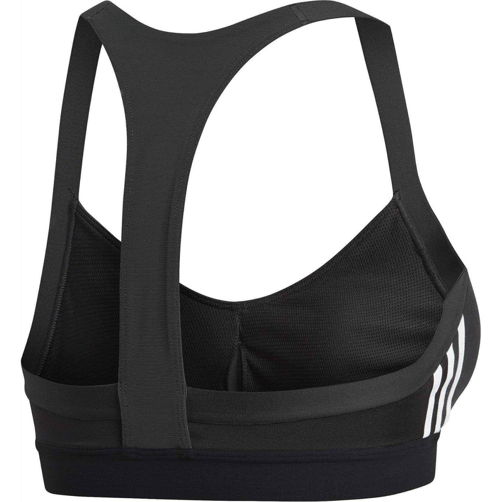 adidas All Me 3 Stripes Womens Sports Bra - Black