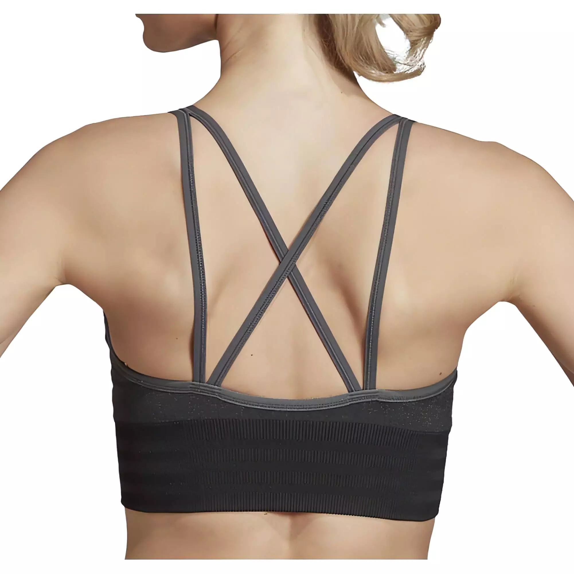 adidas All Me PrimeKnit FLW Womens Sports Bra - Grey