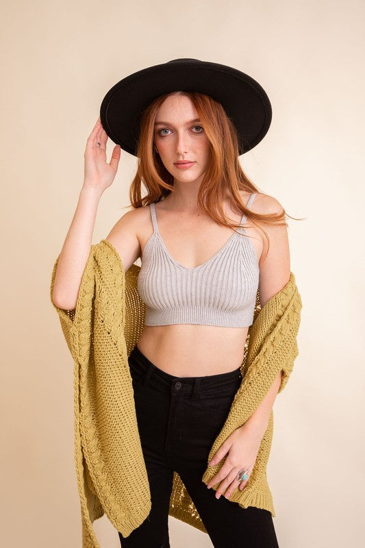 Adley Ribbed Knit Bralette [online exclusive]