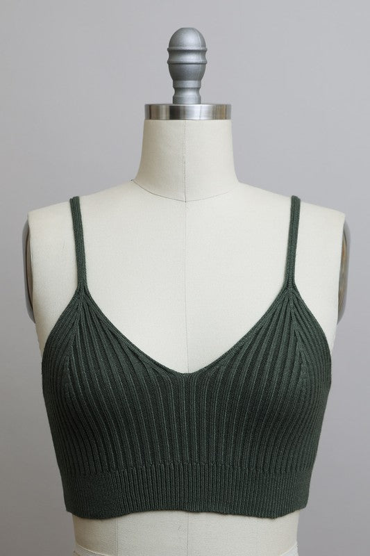 Adley Ribbed Knit Bralette [online exclusive]