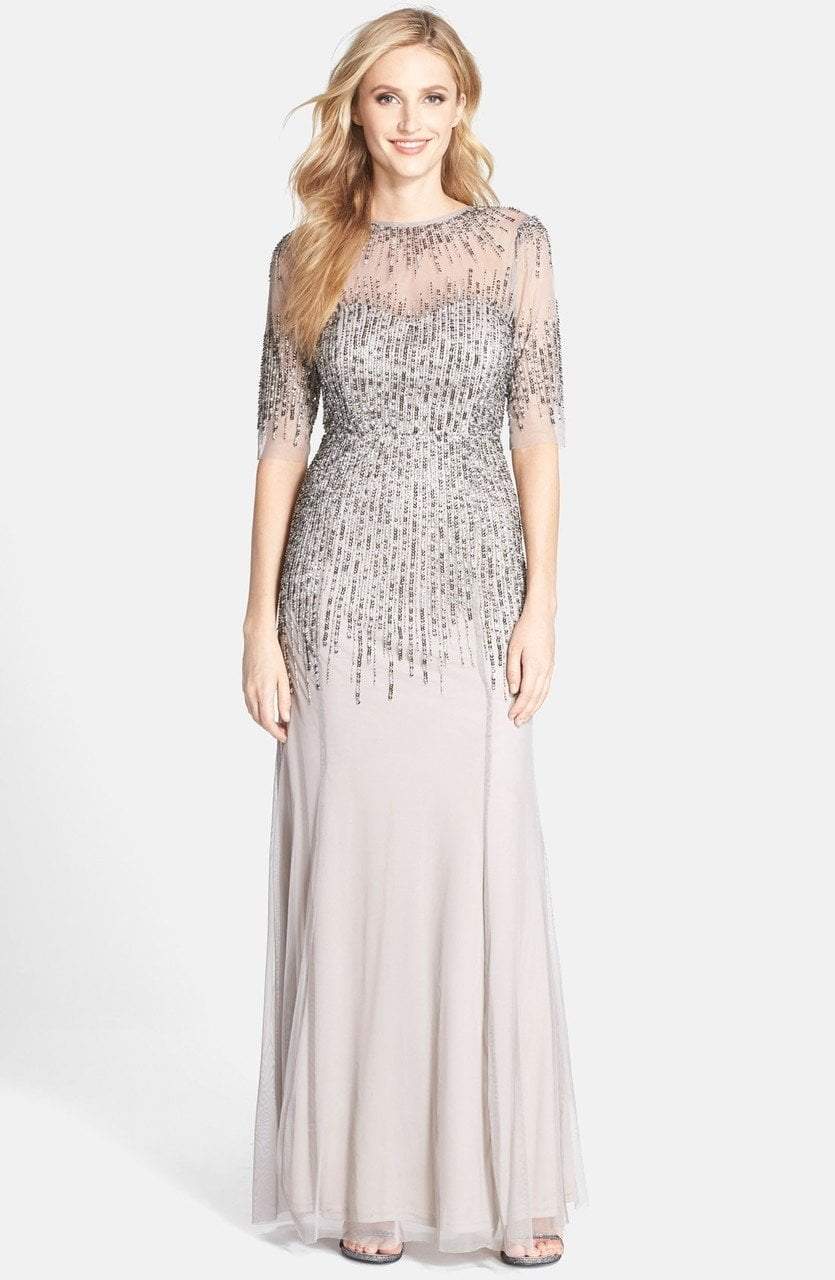 Adrianna Papell - 91896950 Embellished Illusion Jewel Sheath Gown