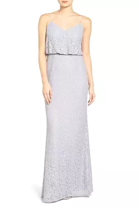 Adrianna Papell - AP1E201290 Sleeveless Lace Blouson Evening Gown