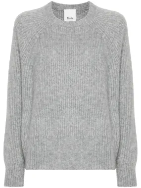 Allude ribbed-knit sweater - Grey