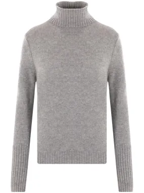 Allude roll neck cashmere sweater - Grey