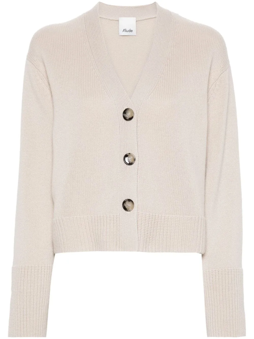 Allude V-neck cashmere cardigan - Neutrals