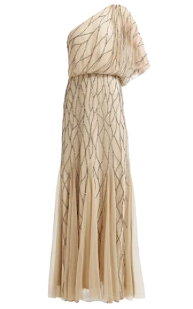 Art Deco Shoulder Gown