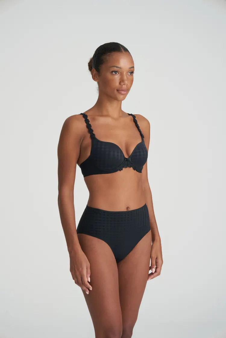 Avero Heart Shape Bra | Black