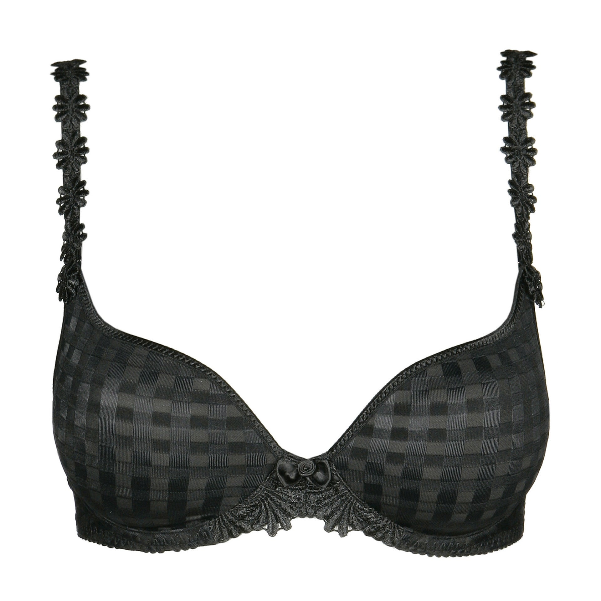 Avero Heart Shape Bra | Black