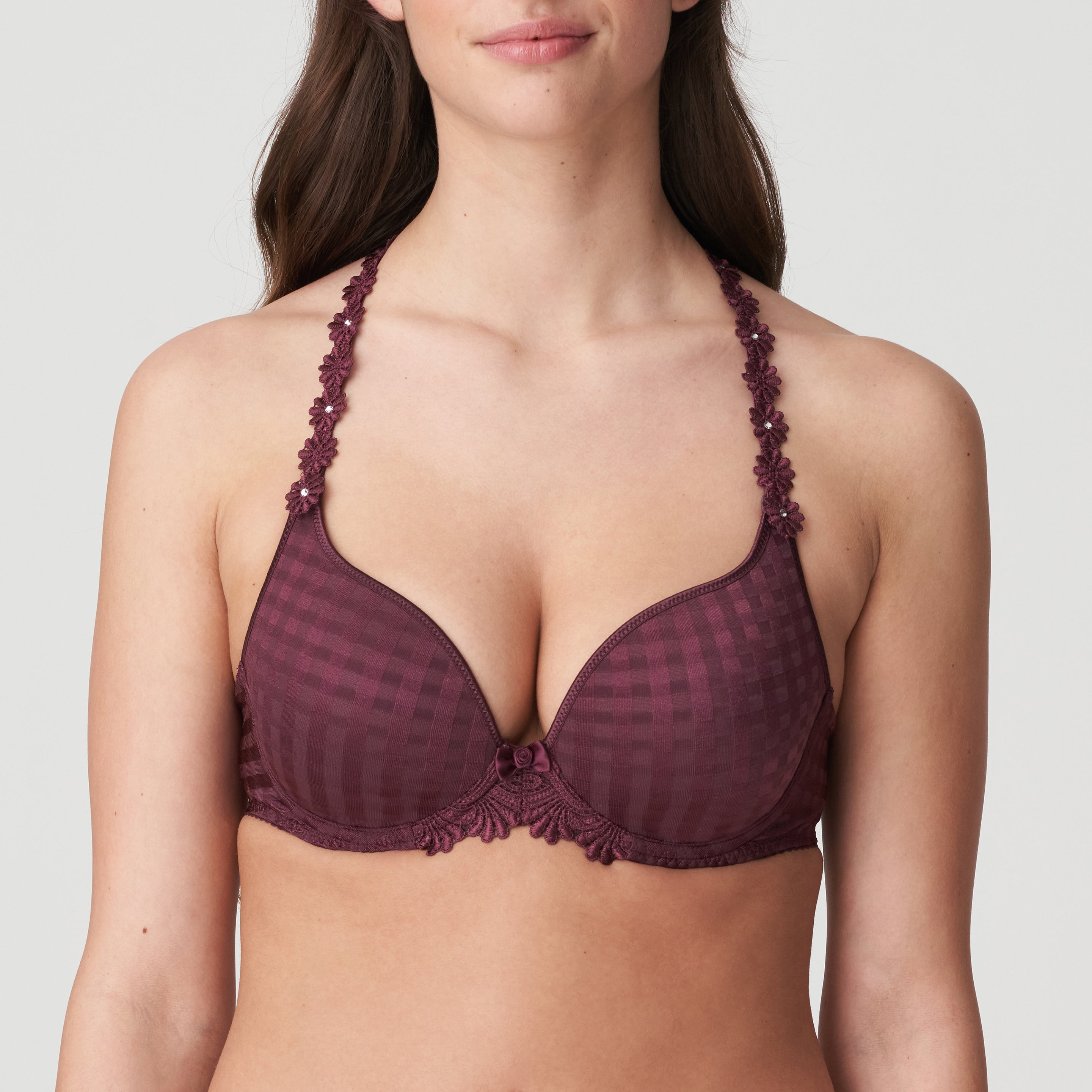 Avero Heart Shape Bra | Wine