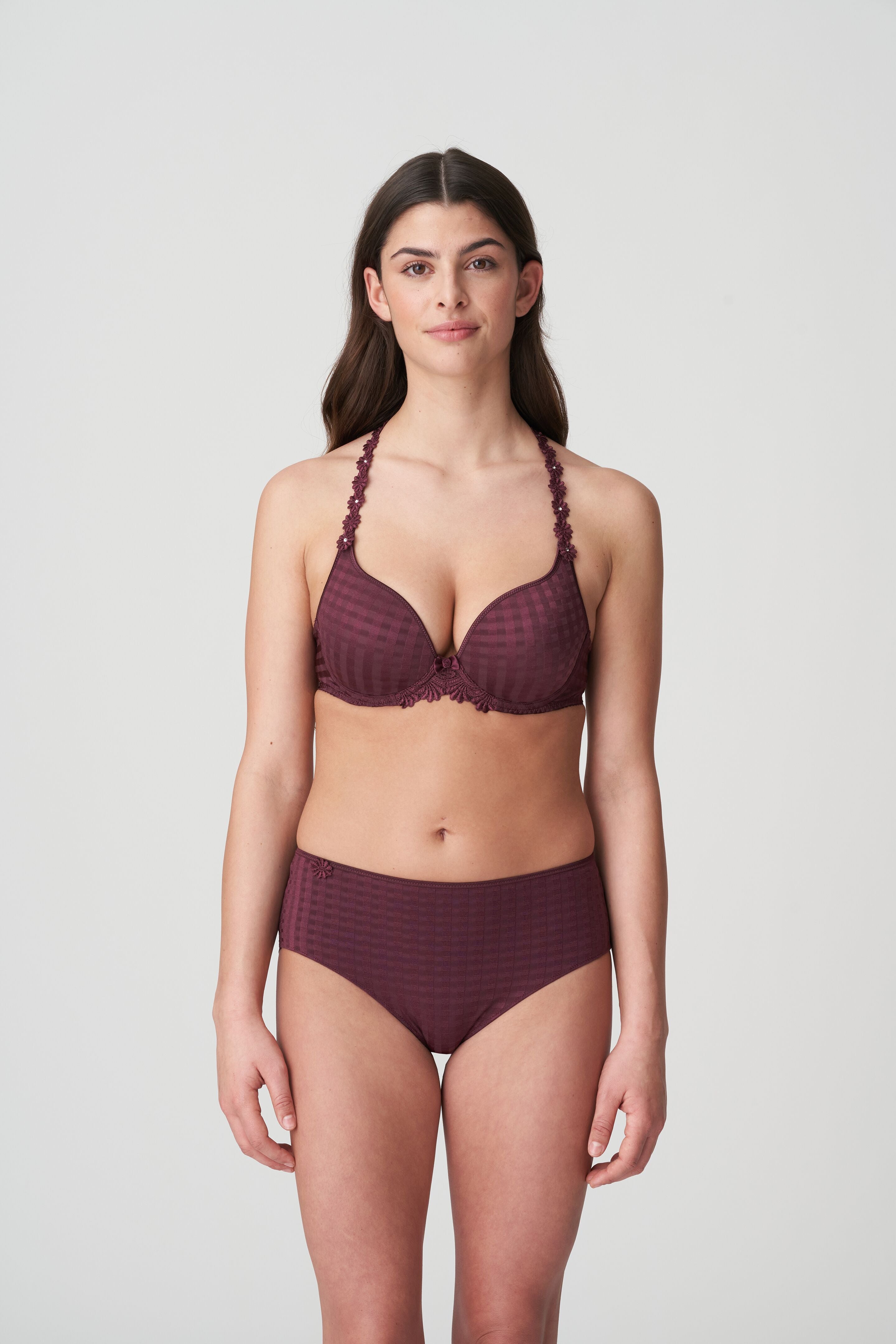 Avero Heart Shape Bra | Wine