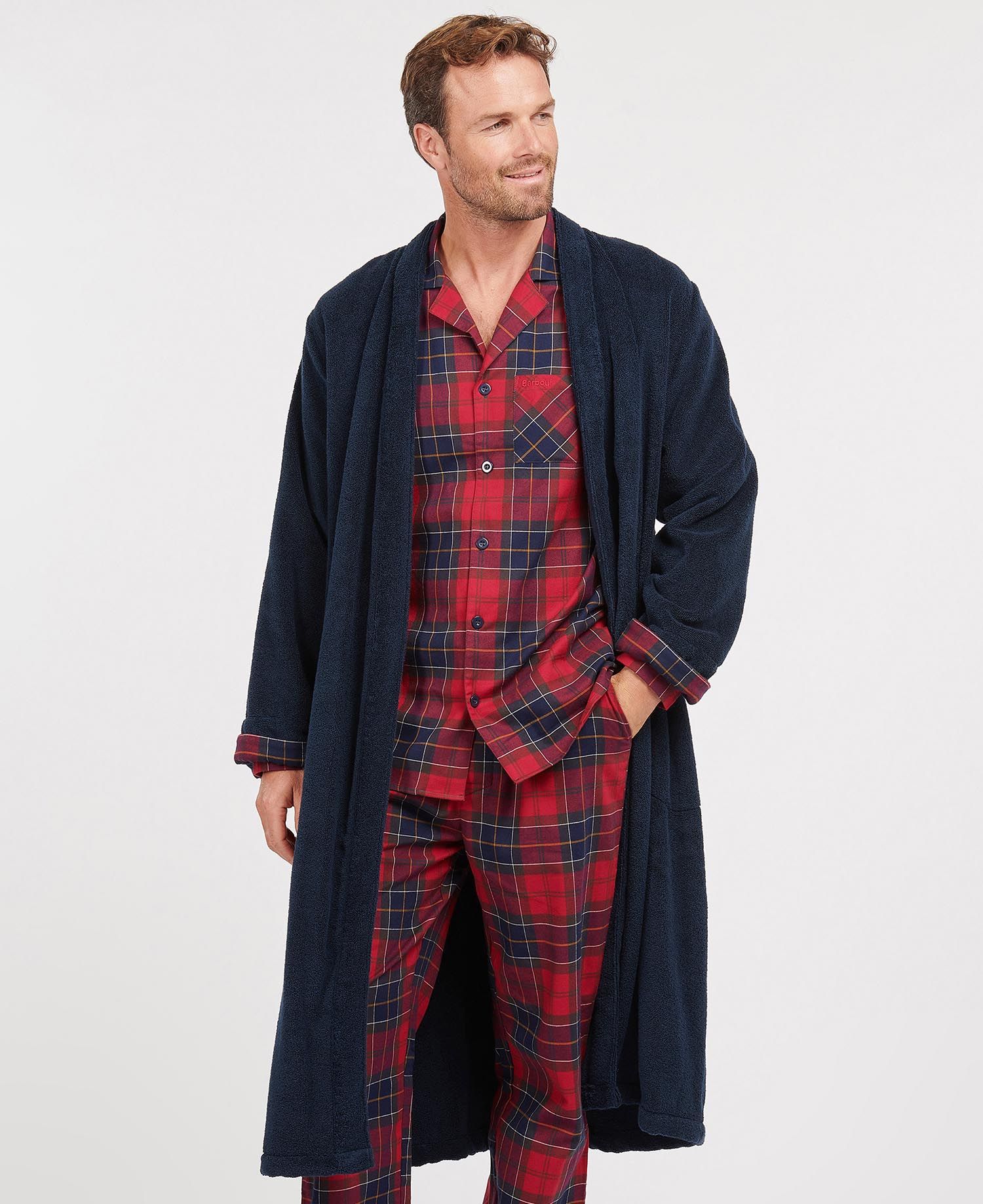 Barbour Mens 'Lachian' Towelling Dressing Gown