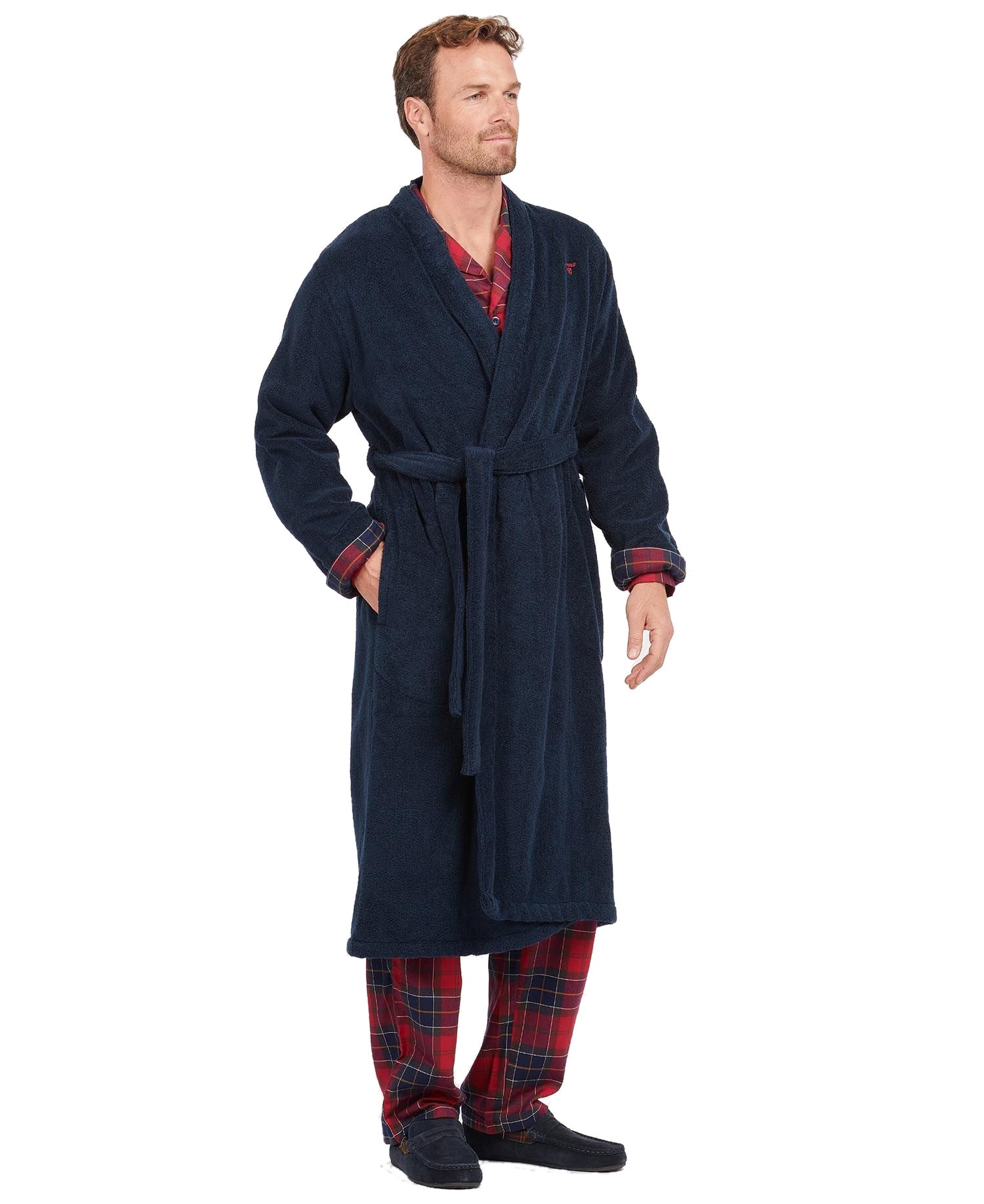 Barbour Mens 'Lachian' Towelling Dressing Gown