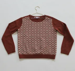 Bonpoint Snowflake Motif Wool Jumper