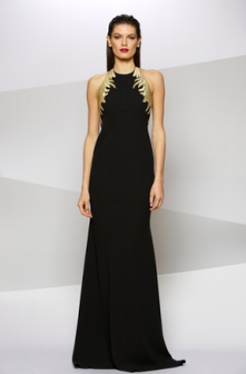 Crepe Halter Gown