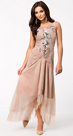 Embellished Flapper Gown