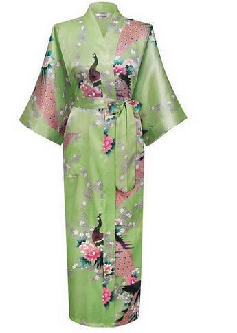 Floral Silk Kimono Nightgown