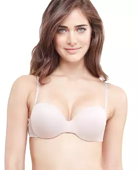 Gossamer Mesh Strapless Bump-It-Up Bra | Champagne