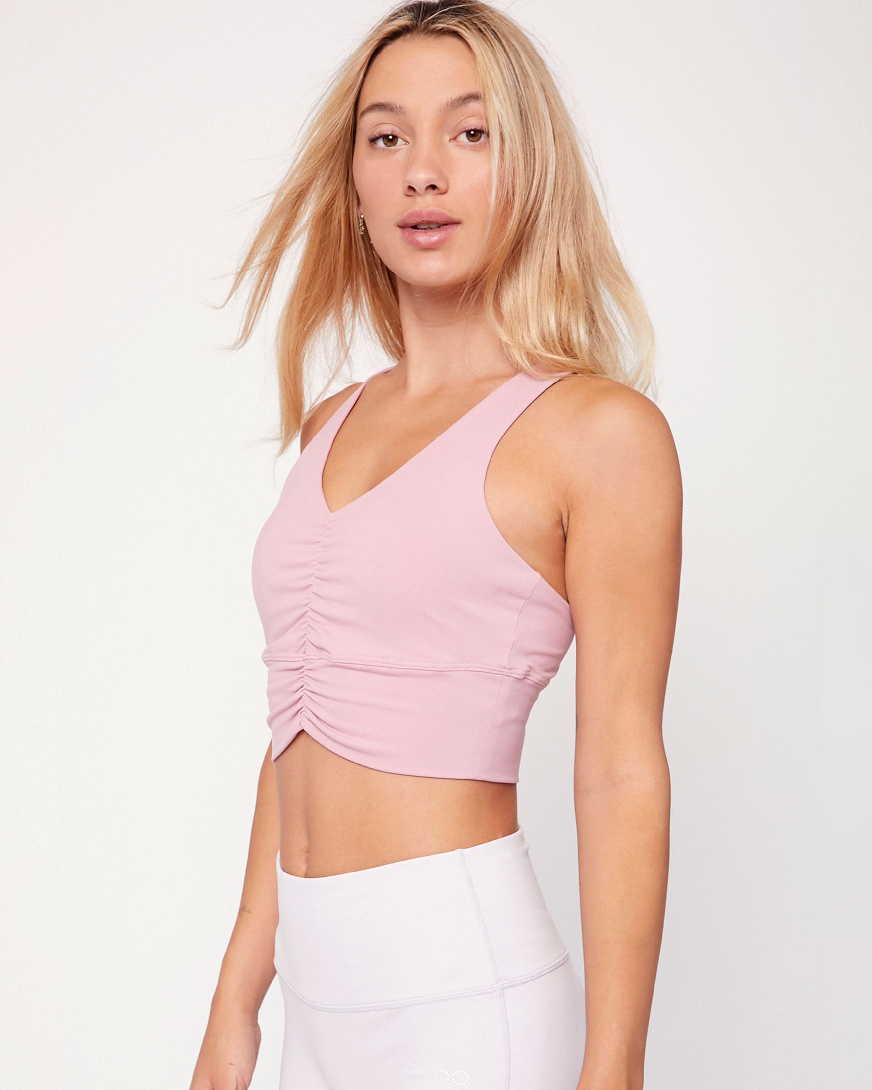 Irene Cloudlux Shirring Crop Bra