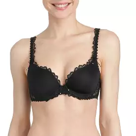 JANE Heart Shaped T Shirt Bra | Black