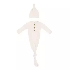 Kyte Baby - Knotted Gown with Hat Set in Oat