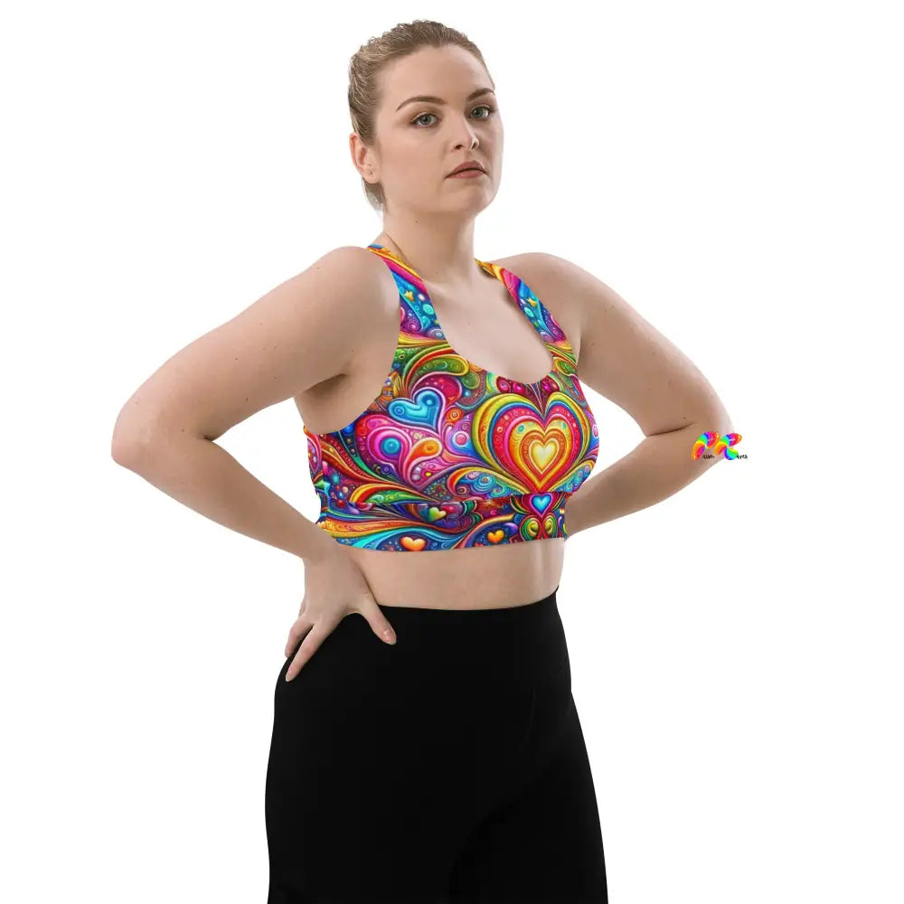 Love Dreamscape Longline Sports Bra