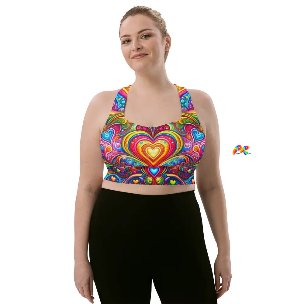 Love Dreamscape Longline Sports Bra