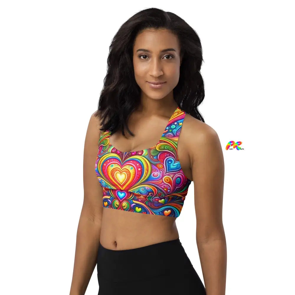 Love Dreamscape Longline Sports Bra