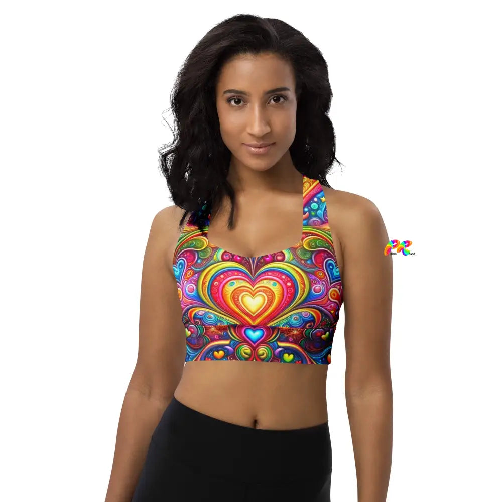 Love Dreamscape Longline Sports Bra