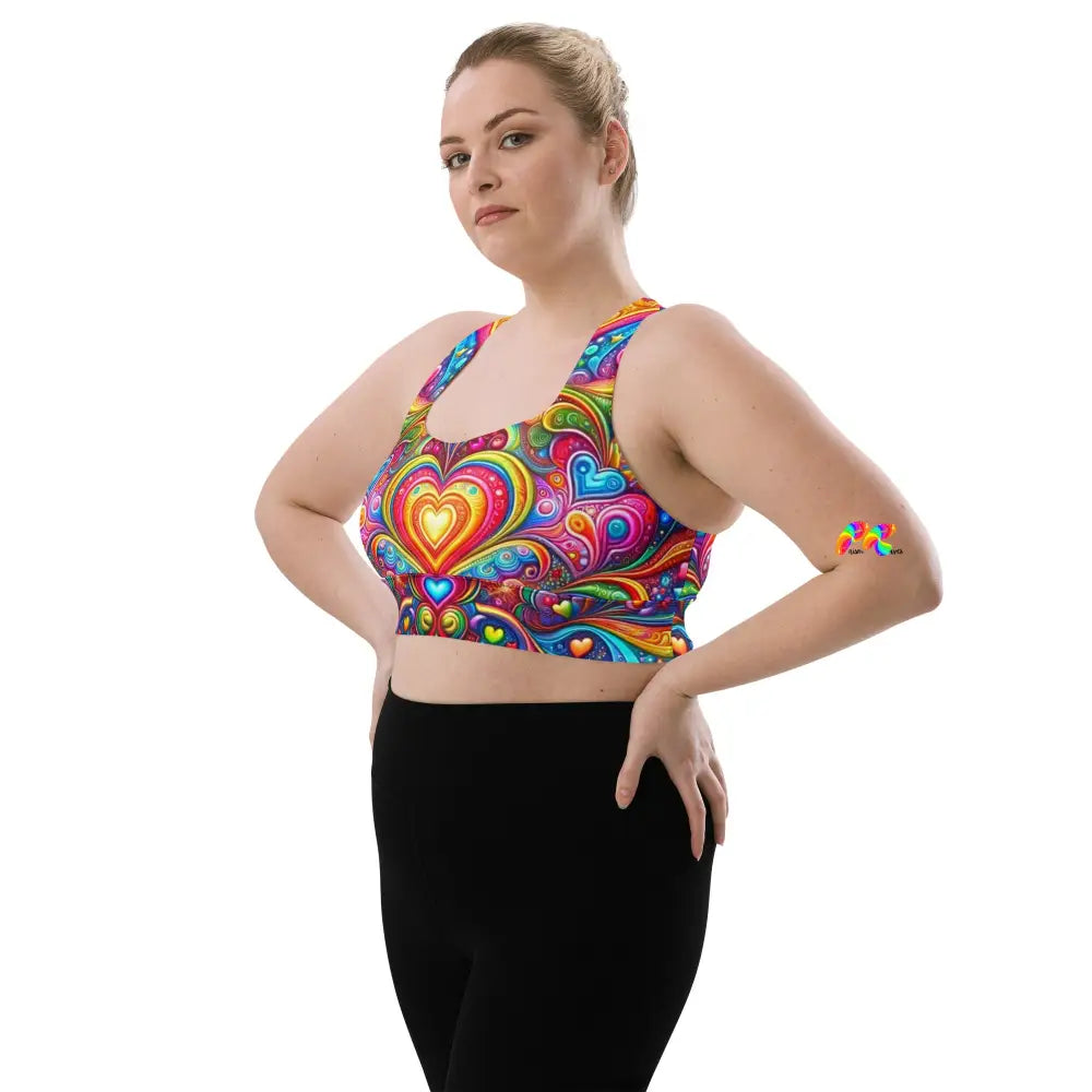 Love Dreamscape Longline Sports Bra