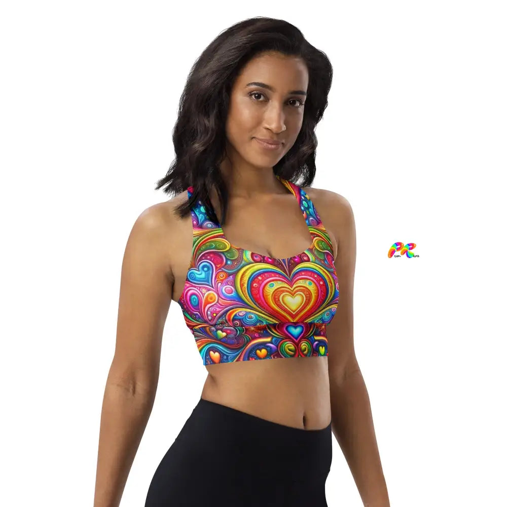 Love Dreamscape Longline Sports Bra