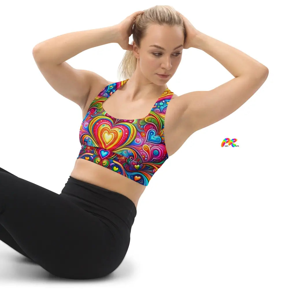 Love Dreamscape Longline Sports Bra