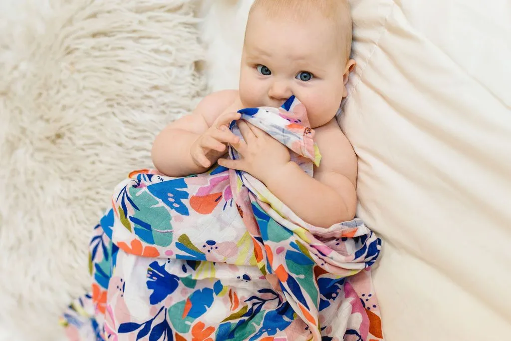 Muslin Swaddle, Hawaiian Floral