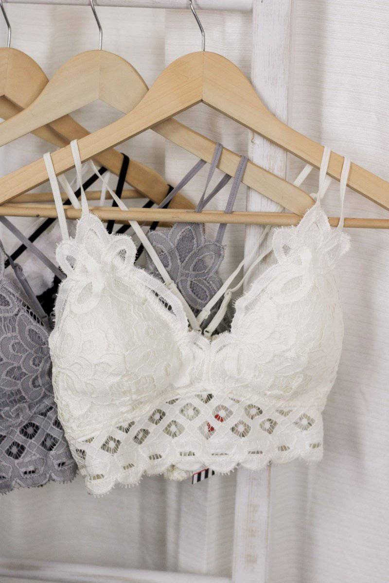 Off White Crochet Bralette