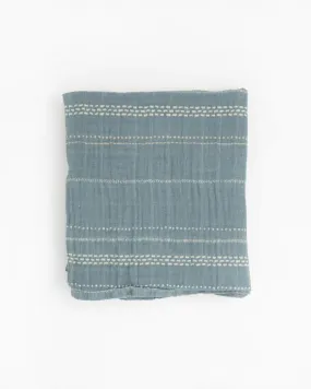 Organic Cotton Swaddle, Stillwater Stitch