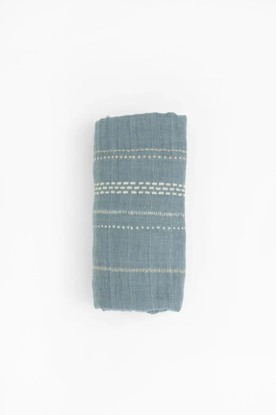 Organic Cotton Swaddle, Stillwater Stitch