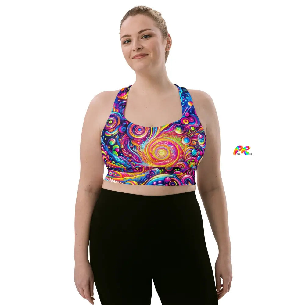 Pride Nebula Longline Sports Bra