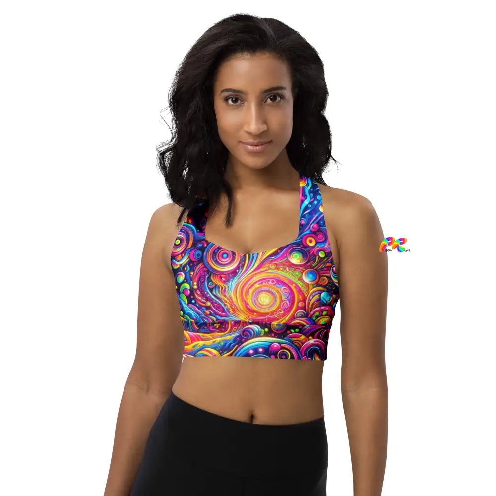 Pride Nebula Longline Sports Bra