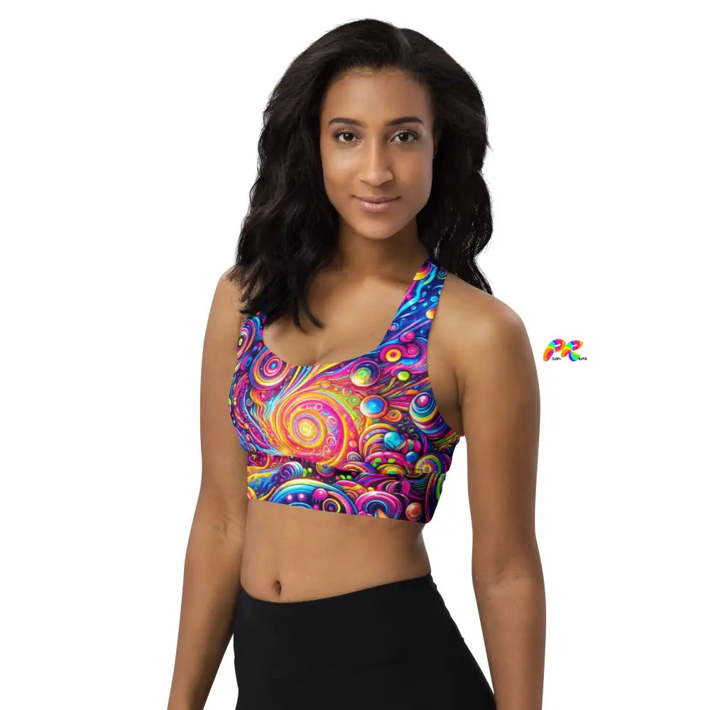 Pride Nebula Longline Sports Bra