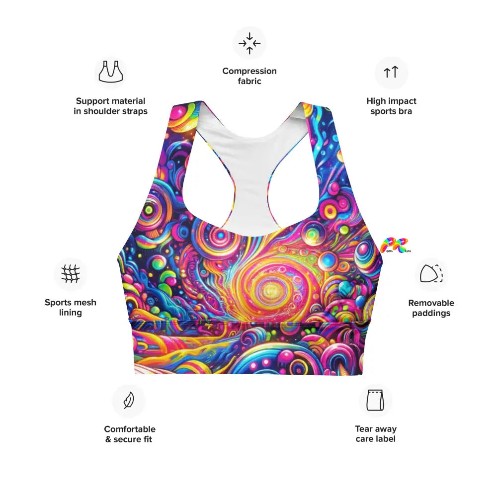 Pride Nebula Longline Sports Bra