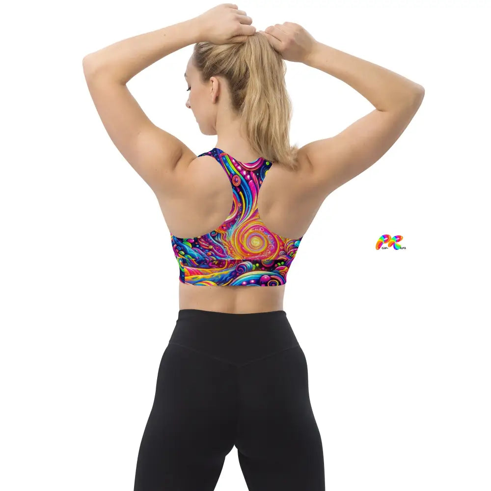 Pride Nebula Longline Sports Bra