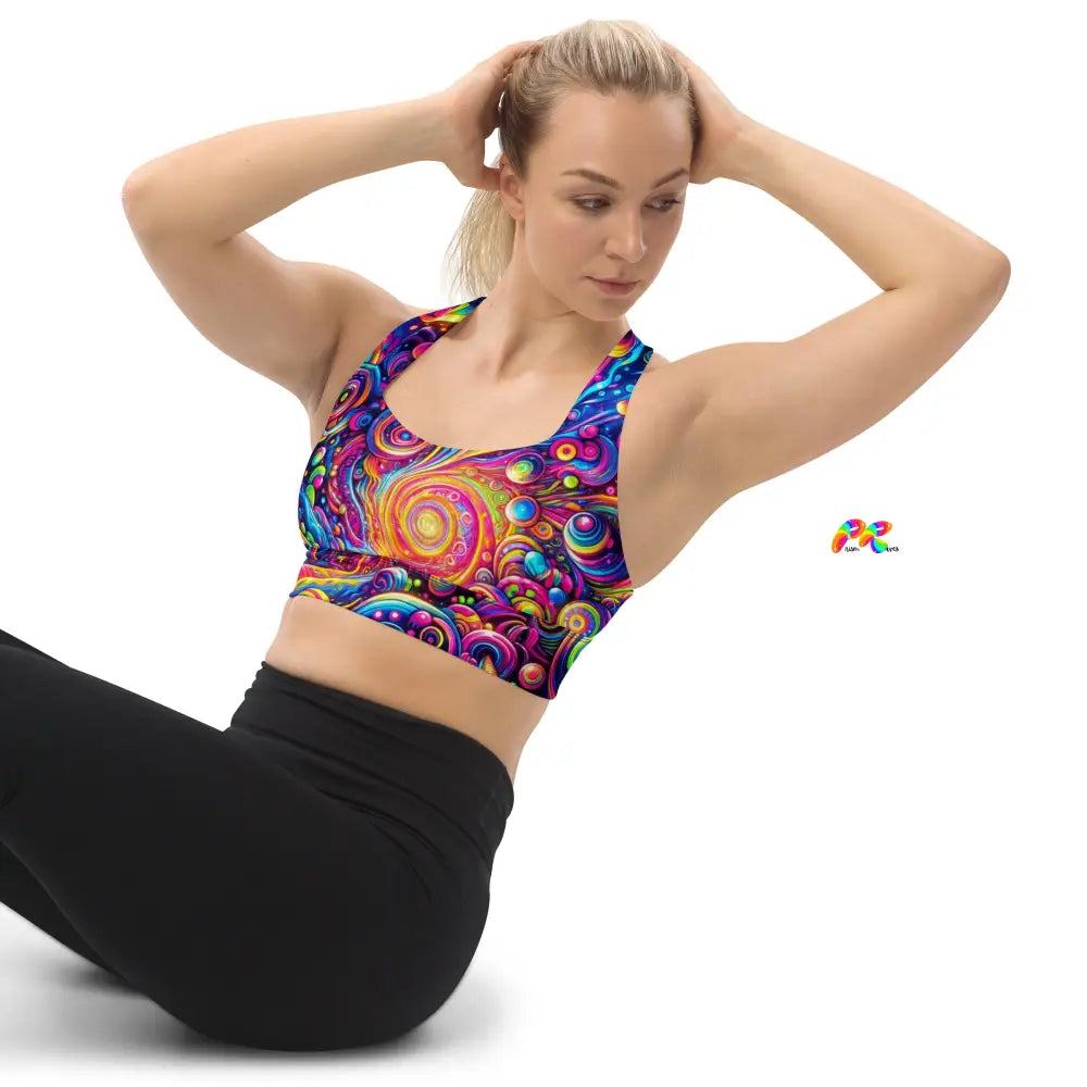 Pride Nebula Longline Sports Bra