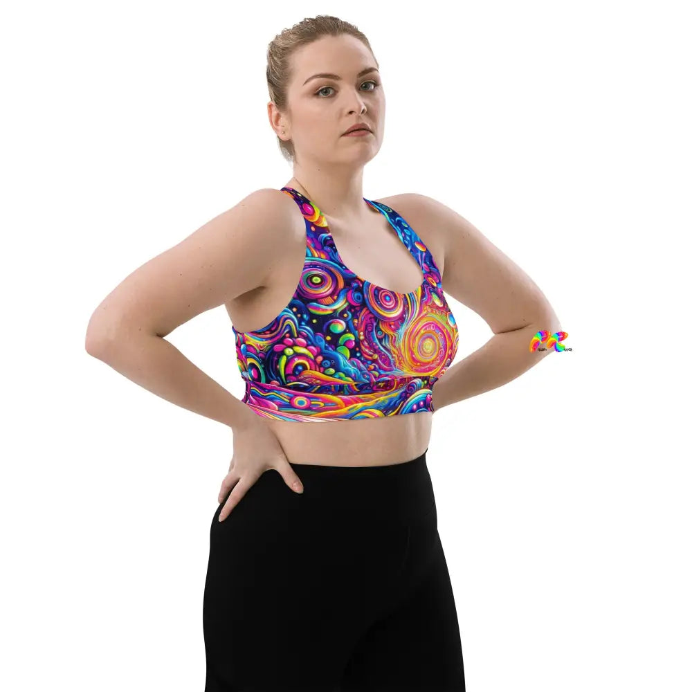 Pride Nebula Longline Sports Bra