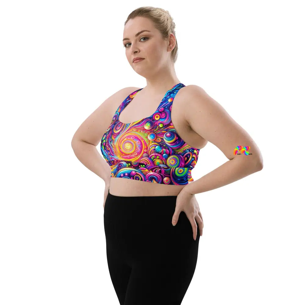 Pride Nebula Longline Sports Bra