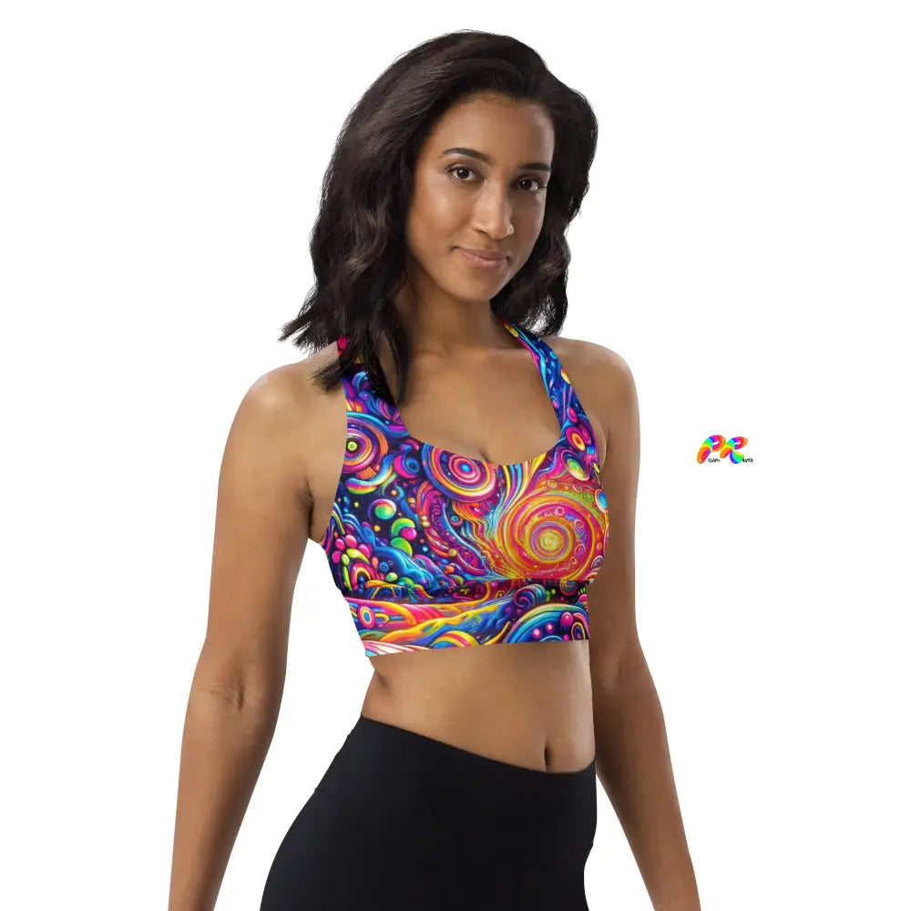 Pride Nebula Longline Sports Bra