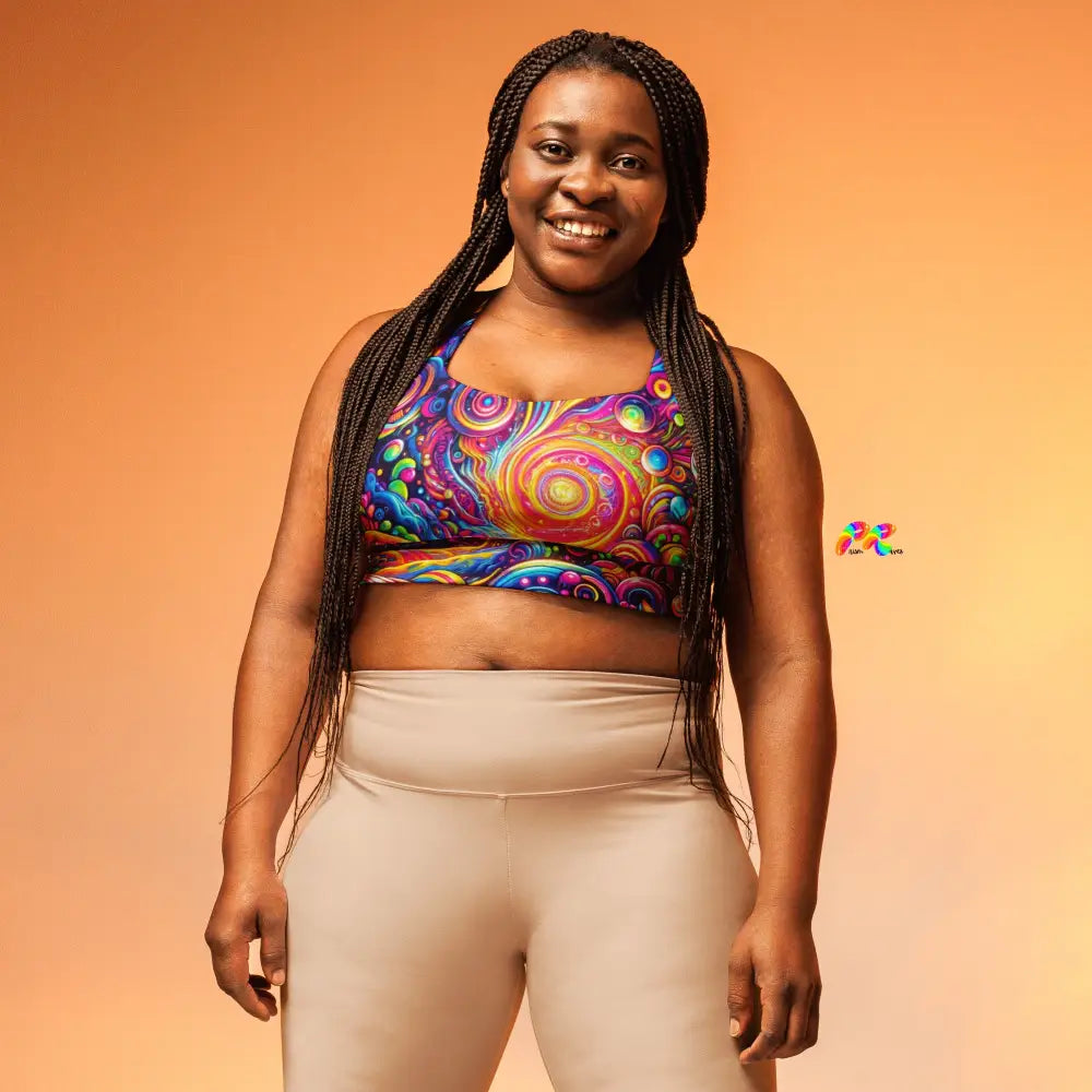 Pride Nebula Longline Sports Bra