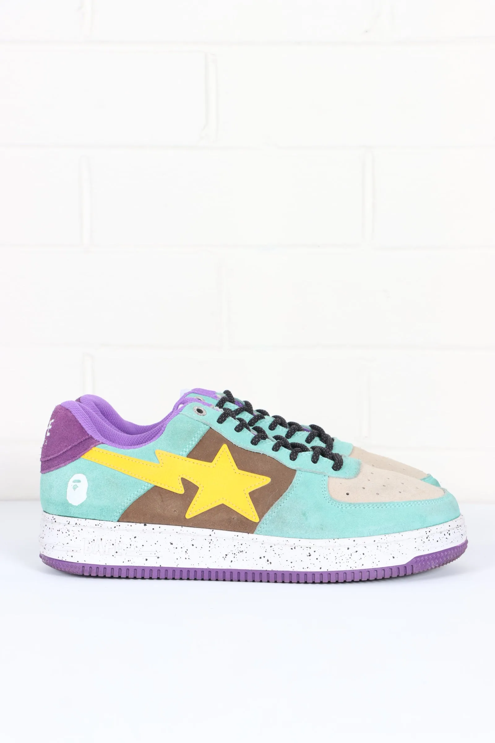 REPLICA Bape Bapesta #2 'Teal/Brown/Yellow' Low Sneakers (9.5)