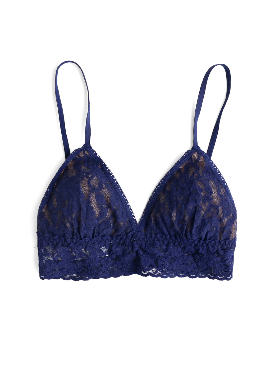 Signature Lace Padded Bralette | Navy Blue