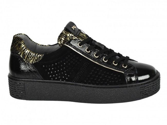 SNEAKERS NEROGIARDINI DONNA NAPLAK NERO COMIX WINTER ORO/NERO A908960D100