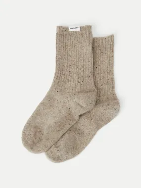 The Donegal Winter Socks in Beige