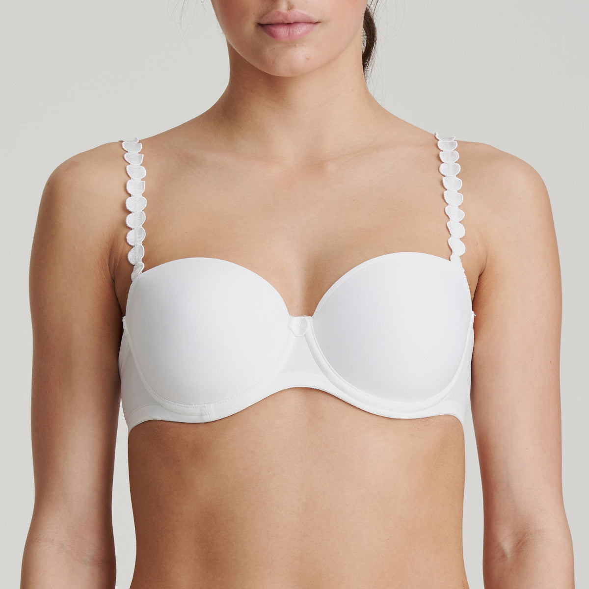 Tom Strapless Bra | White